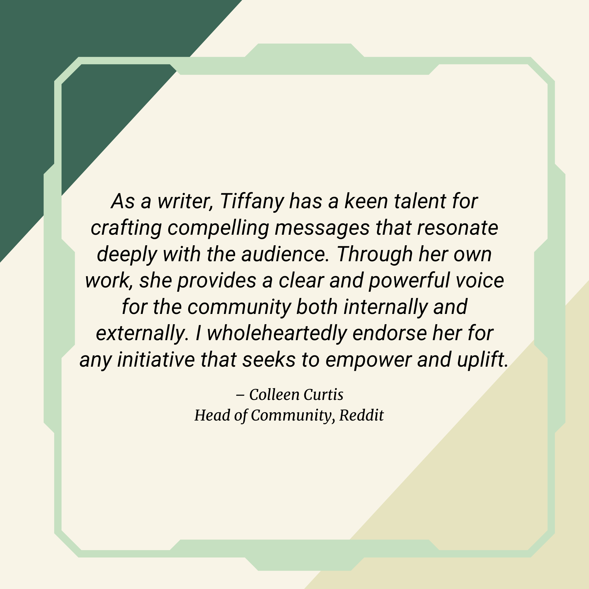 Colleen 2 testimonial Testimonial from Colleen Curtis