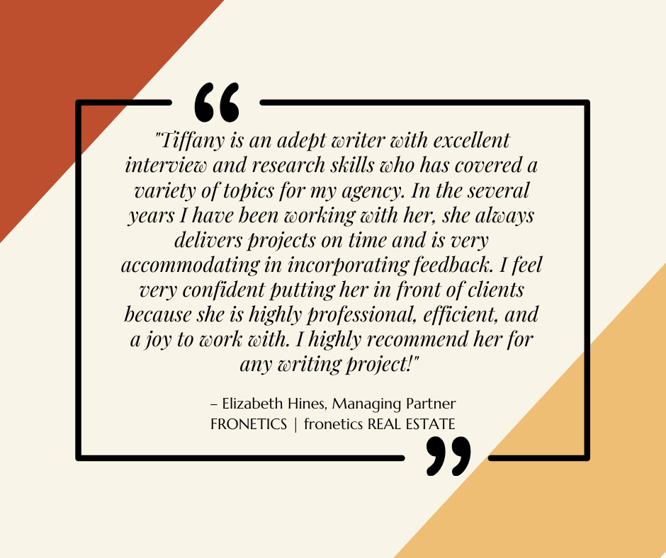 Elizabeth Testimonial from Elizabeth Hines