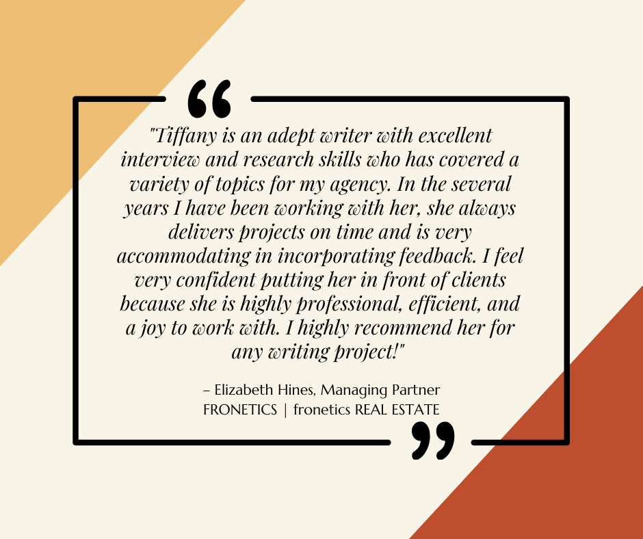 Elizabeth Testimonial from Elizabeth Hines
