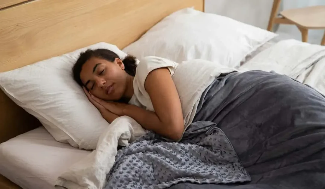 woman sleeping in a bed